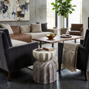 Modern European furniture - Twisted Hourglass Ceramic Garden Stool - www.oroatrade.com