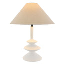 Contract furniture - White Empire Linen Table Lamp - www.oroatrade.com