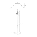 Modern European furniture - White Cotton Accent Table Lamps (2) - www.oroatrade.com
