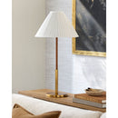 Modern European furniture - White Cotton Accent Table Lamps (2) - www.oroatrade.com