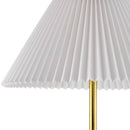 Contract furniture - White Cotton Pleated Table Lamp - www.oroatrade.com