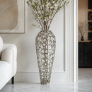 Modern European furniture - Openwork Aluminum Vase - www.oroatrade.com