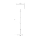 Cream Linen Pull-Switch Floor Lamp | Kuda Home Aberdeen