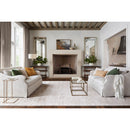 Cream Linen Pull-Switch Floor Lamp | Kuda Home Aberdeen