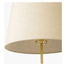 Cream Linen Accent Floor Lamp | Kuda Home Aberdeen