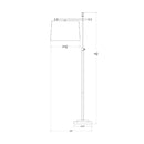 Modern European furniture - Ivory Linen Accent Floor Lamp - www.oroatrade.com