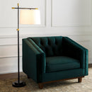 Modern European furniture - Ivory Linen Accent Floor Lamp - www.oroatrade.com