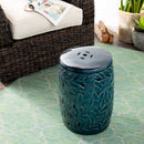 Contract furniture - Carved Green Ceramic Garden Stool - www.oroatrade.com