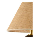 Modern European furniture - Black Wooden Seagrass Table Lamp - www.oroatrade.com