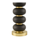 Modern European furniture - Black Wooden Seagrass Table Lamp - www.oroatrade.com