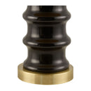Modern European furniture - Black Ceramic Seagrass Table Lamp - www.oroatrade.com