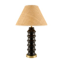 Modern European furniture - Black Ceramic Seagrass Table Lamp - www.oroatrade.com