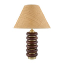 Modern European furniture - Brown Wooden Seagrass Table Lamp - www.oroatrade.com