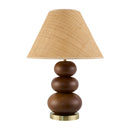 Modern European furniture - Brown Wooden Seagrass Table Lamp - www.oroatrade.com