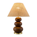 Modern European furniture - Brown Wooden Seagrass Table Lamp - www.oroatrade.com