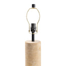 Contract furniture - Beige Travertine Accent Table Lamp - www.oroatrade.com