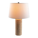 Contract furniture - Beige Travertine Accent Table Lamp - www.oroatrade.com