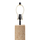 Contract furniture - Beige Travertine Accent Table Lamp - www.oroatrade.com