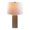 Contract furniture - Beige Travertine Accent Table Lamp - www.oroatrade.com