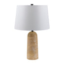 Contract furniture - Travertine Base Accent Table Lamp - www.oroatrade.com
