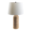 Contract furniture - Travertine Base Accent Table Lamp - www.oroatrade.com