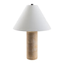 Hospitality furniture - Beige Travertine Table Lamp - www.oroatrade.com