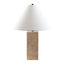 Hospitality furniture - Beige Travertine Table Lamp - www.oroatrade.com