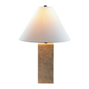 Hospitality furniture - Beige Travertine Table Lamp - www.oroatrade.com