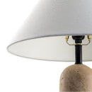 Hospitality furniture - Empire Shade Travertine Table Lamp - www.oroatrade.com