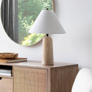 Hospitality furniture - Empire Shade Travertine Table Lamp - www.oroatrade.com