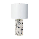 Modern European furniture - White Marble Accent Table Lamp - www.oroatrade.com