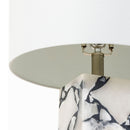 Modern European furniture - White Marble Accent Table Lamp - www.oroatrade.com