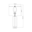 Modern European furniture - White Marble Accent Table Lamp - www.oroatrade.com