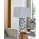 Contract furniture - Marbled Stone Table Lamp - www.oroatrade.com