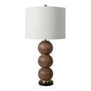 Brown Sphere Base Table Lamp | Kuda Home Algarve