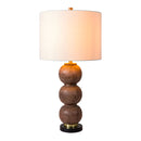 Brown Sphere Base Table Lamp | Kuda Home Algarve
