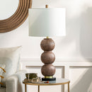 Brown Sphere Base Table Lamp | Kuda Home Algarve
