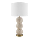 Contract furniture - Cream Sphere Base Table Lamp - www.oroatrade.com
