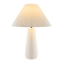 Contract furniture - Pleated White Cotton Table Lamp - www.oroatrade.com