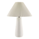 Contract furniture - Pleated White Cotton Table Lamp - www.oroatrade.com