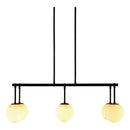Contract furniture - White Sphere 6-Light Linear Chandelier - www.oroatrade.com