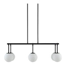 Contract furniture - White Sphere 6-Light Linear Chandelier - www.oroatrade.com