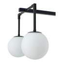 Contract furniture - White Sphere 6-Light Linear Chandelier - www.oroatrade.com
