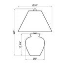Hospitality furniture - Textured Ceramic Accent Table Lamp - www.oroatrade.com