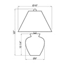 Hospitality furniture - Textured Ceramic Accent Table Lamp - www.oroatrade.com