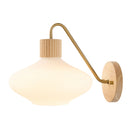 Contract furniture - White Blown Glass Wall Lamp - www.oroatrade.com