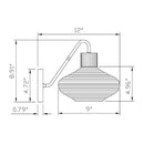 Contract furniture - White Blown Glass Wall Lamp - www.oroatrade.com