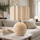 Modern European furniture - Taupe Jute Accent Table Lamp - www.oroatrade.com