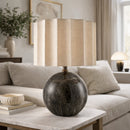 Modern European furniture - Taupe Jute Accent Table Lamp - www.oroatrade.com