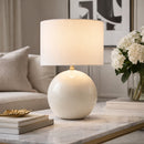 Hospitality furniture - White Jute Accent Table Lamp - www.oroatrade.com